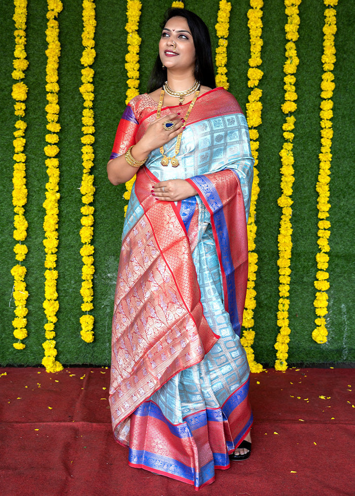 Firoza Dupion Silk Saree With Blouse Piece