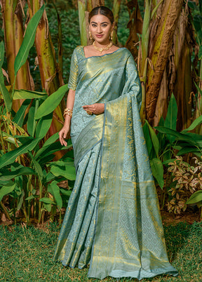 Firoza Dupion Silk Saree With Blouse Piece