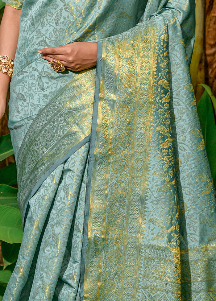 Firoza Dupion Silk Saree With Blouse Piece