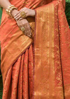 Mustard Dupion Silk Saree With Blouse Piece