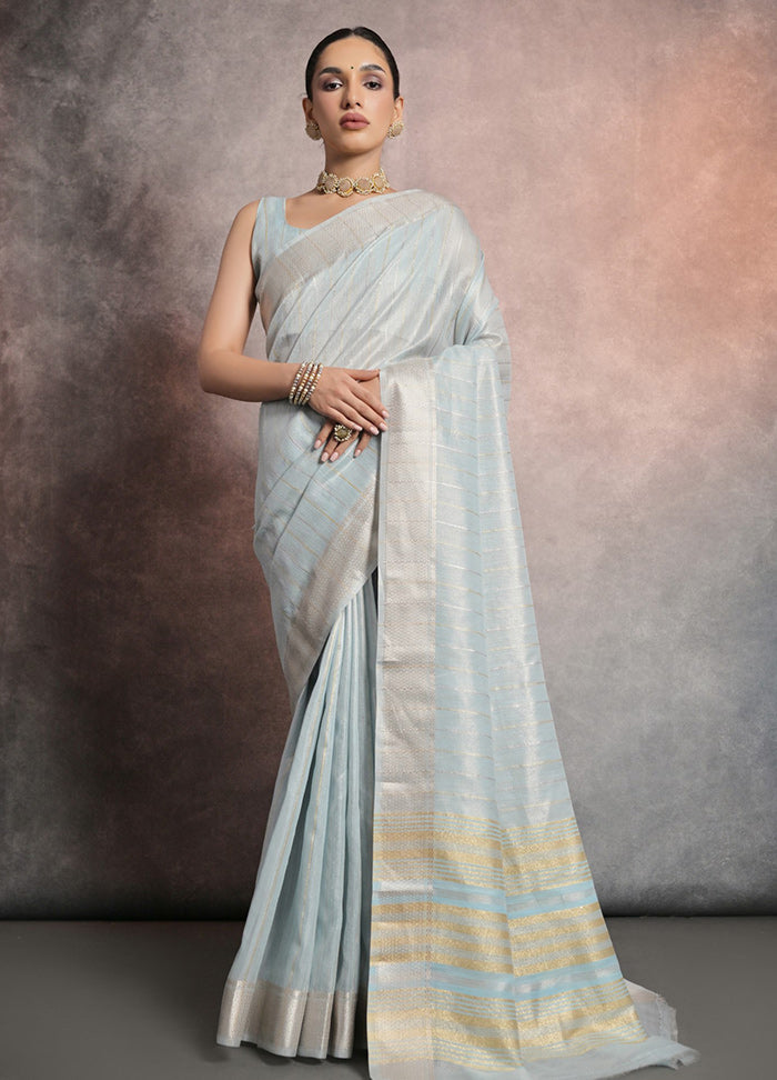 Firoza Silk Saree With Blouse Piece