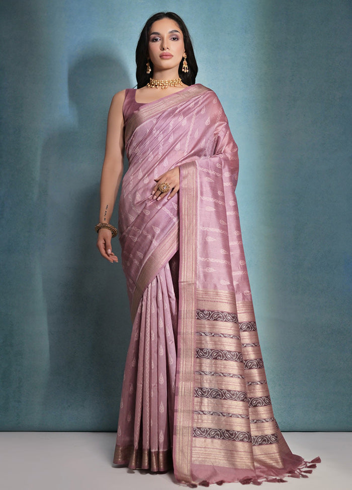 Wine Dupion Silk Saree With Blouse Piece