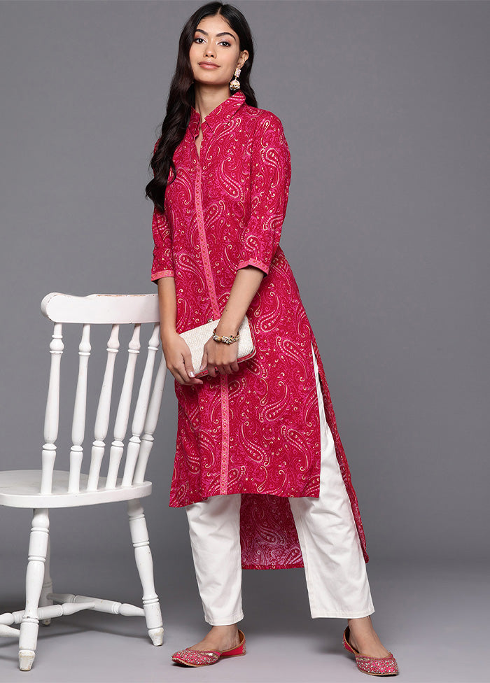 Red Readymade Viscose Kurti