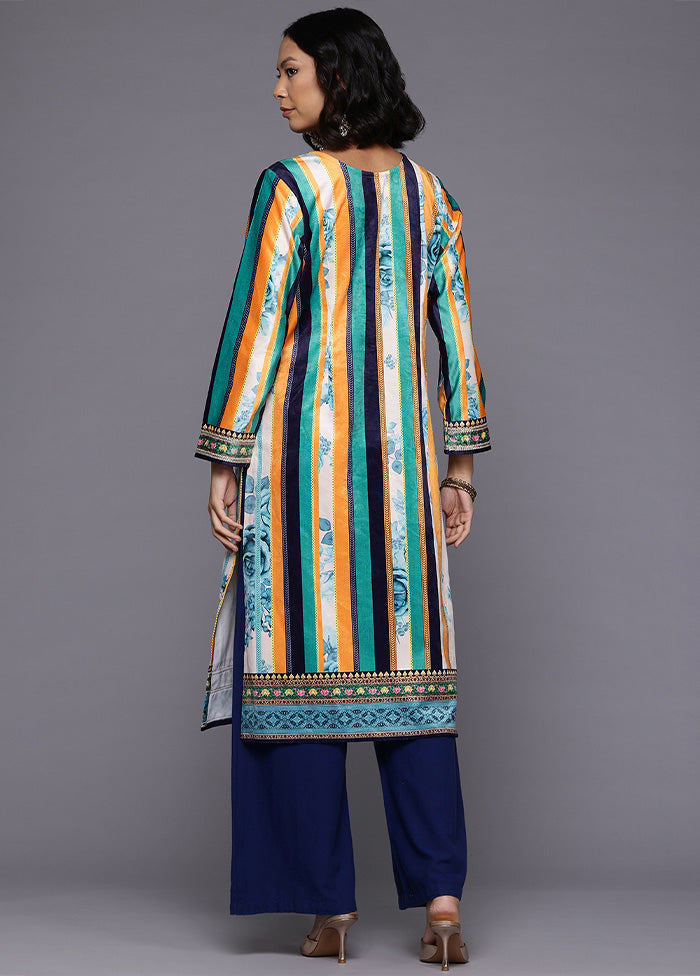 Multicolor Readymade Velvet Kurti