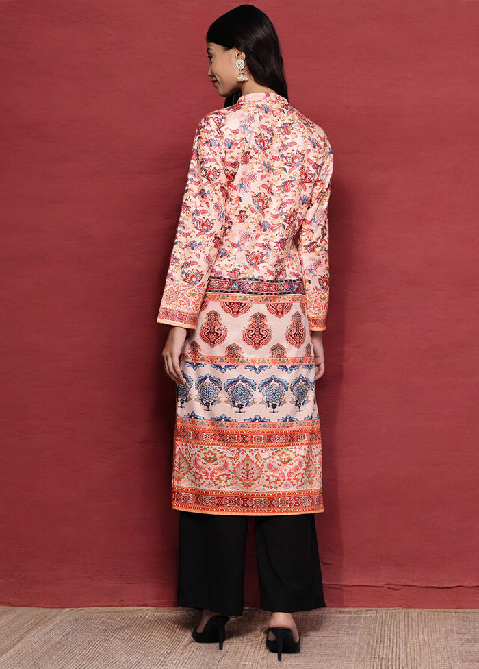 Multicolor Readymade Velvet Kurti