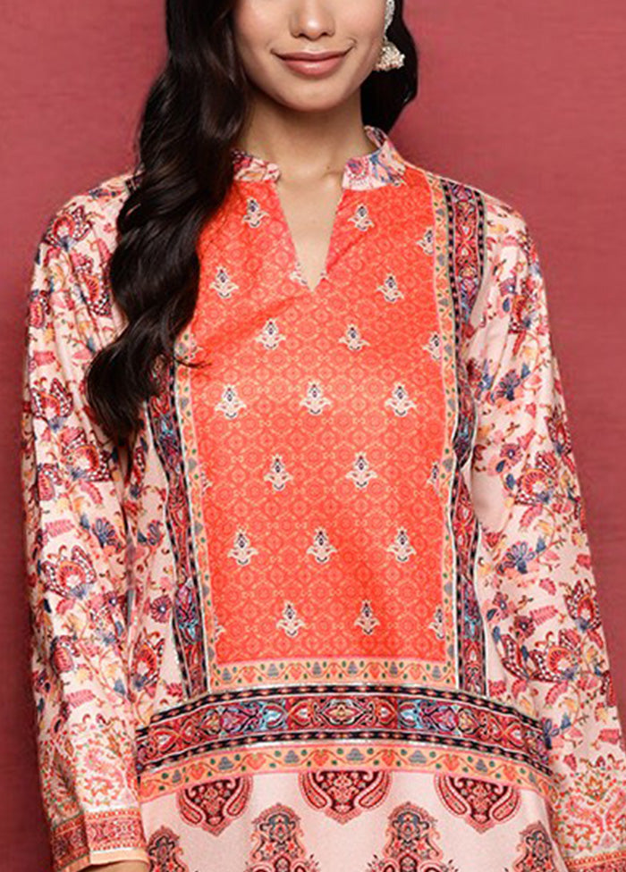 Multicolor Readymade Velvet Kurti