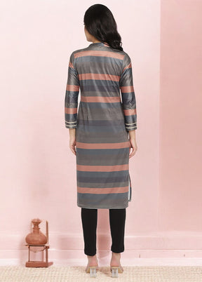 Multicolor Readymade Velvet Kurti