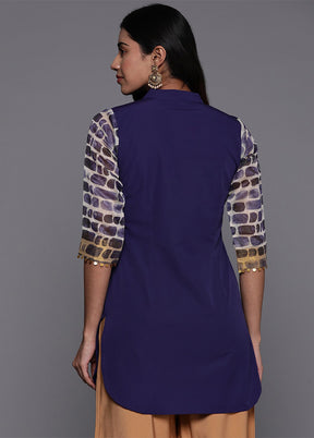 Blue Readymade Cotton Tunic