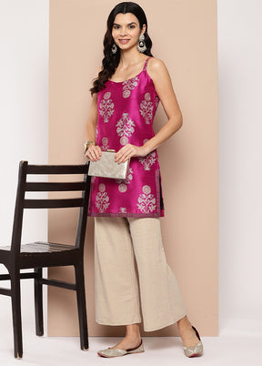 Pink Readymade Silk Tunic