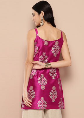 Pink Readymade Silk Tunic