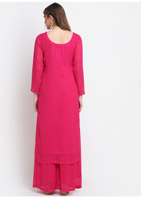 2 Pc Pink Readymade Georgette Kurti Set VDANO2903266 - Indian Silk House Agencies