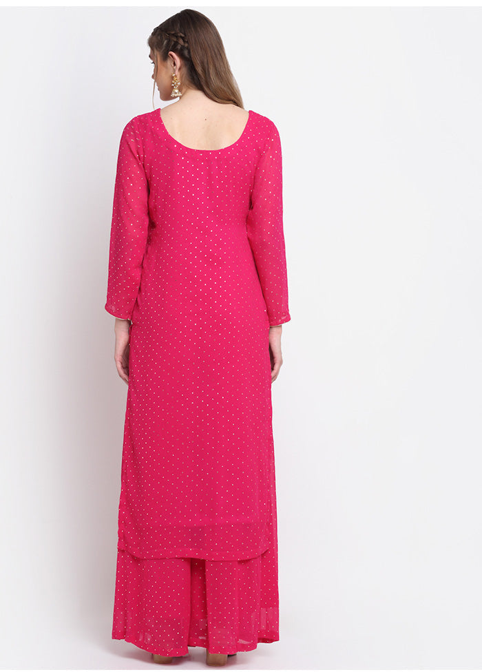 2 Pc Pink Readymade Georgette Kurti Set VDANO2903266 - Indian Silk House Agencies