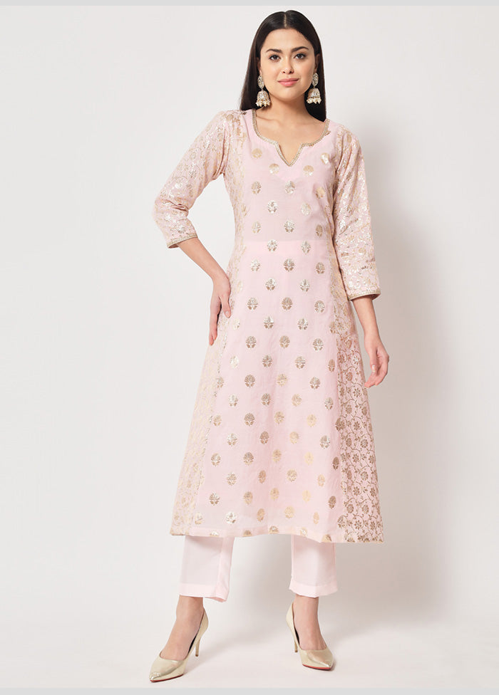 2 Pc Pink Readymade Cotton Kurti Set VDANO2903358 - Indian Silk House Agencies