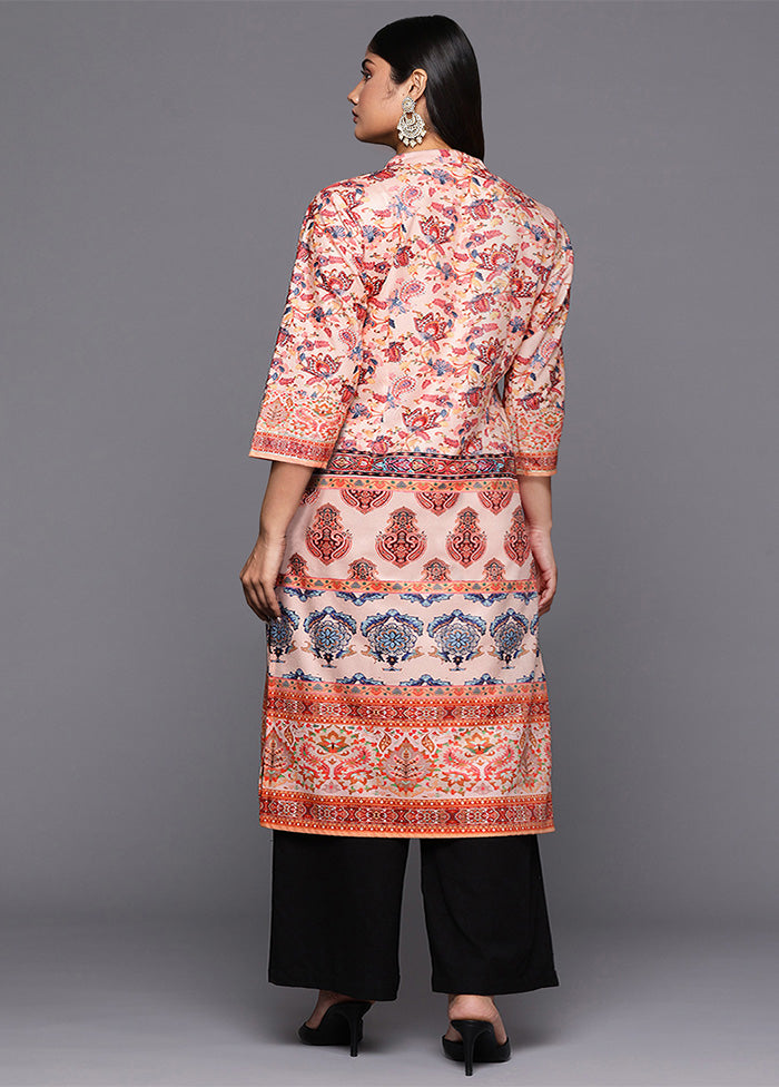 Multicolor Readymade Velvet Kurti