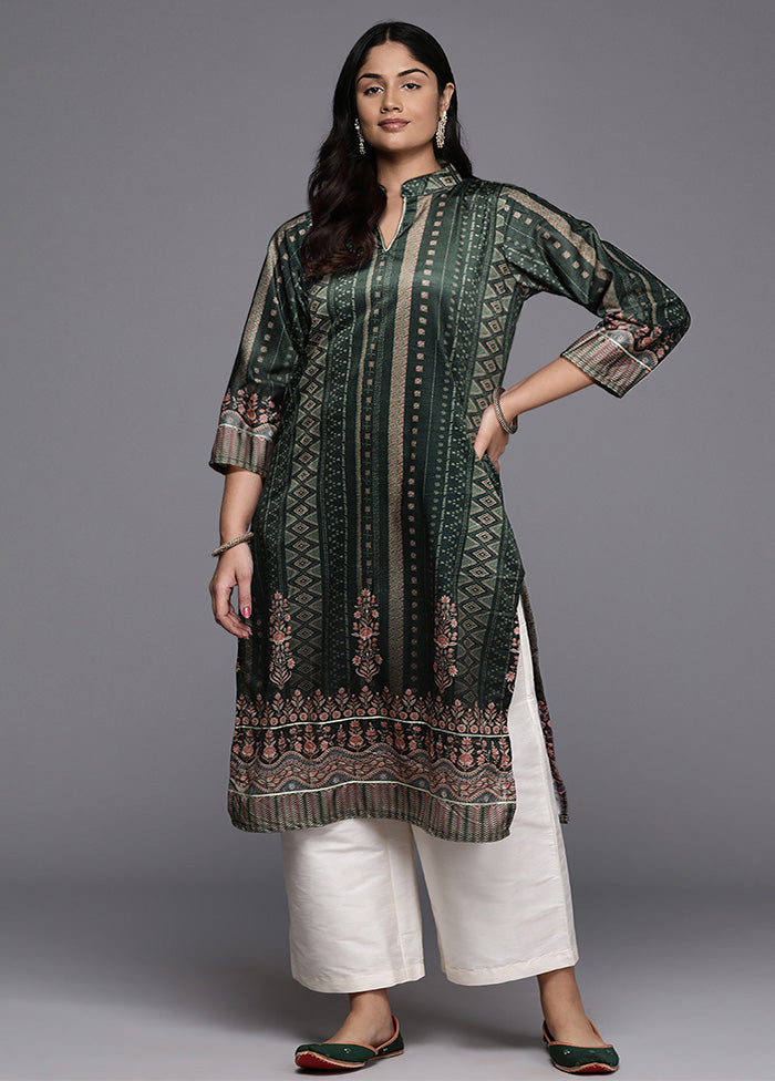 Green Readymade Velvet Kurti