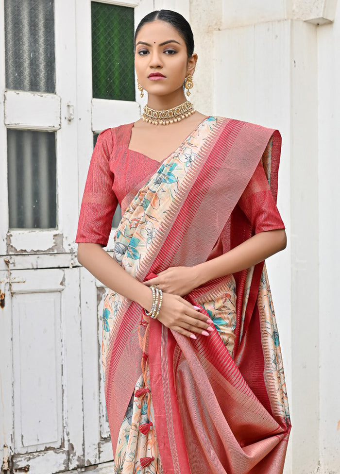 Firoza Banarasi Silk Saree With Blouse Piece