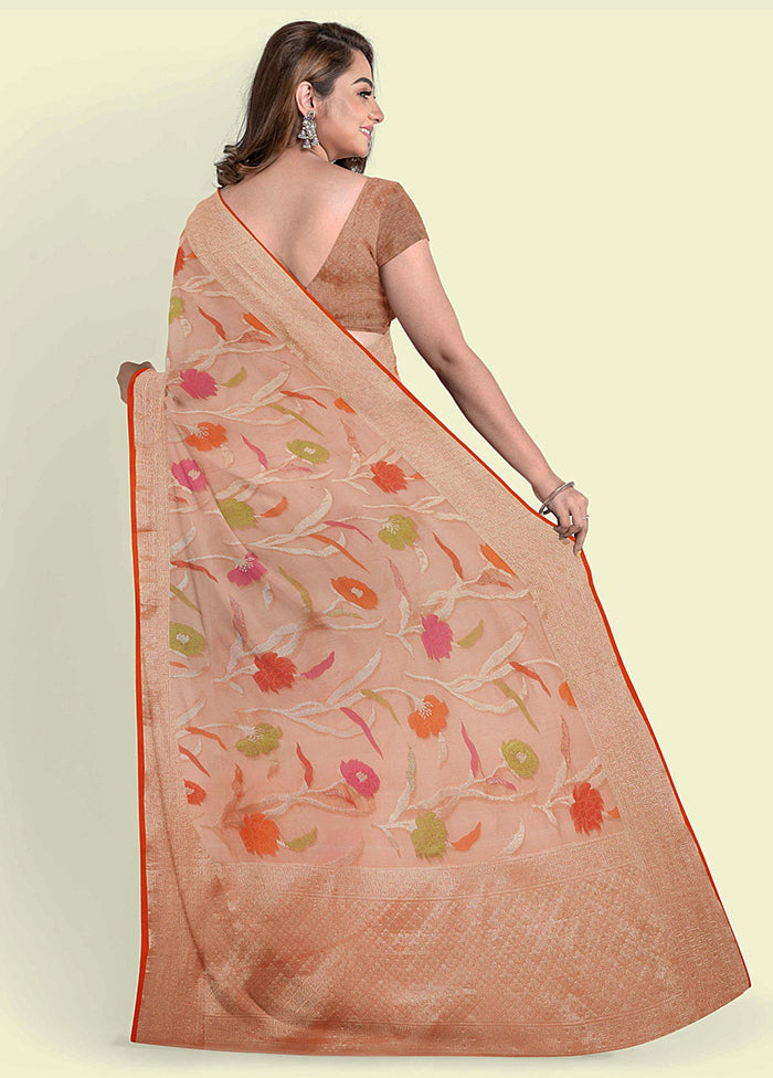 Pink Cotton Saree With Blouse Piece - Indian Silk House Agencies