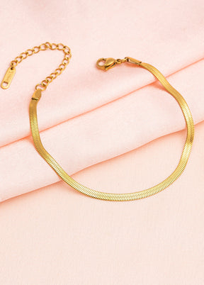 Golden Stainless Steel Bracelet - Indian Silk House Agencies