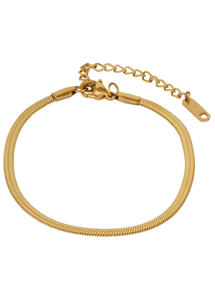 Golden Stainless Steel Bracelet - Indian Silk House Agencies