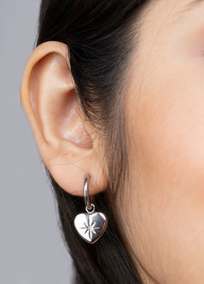 Silver Stainless Steel Earrings - Indian Silk House Agencies