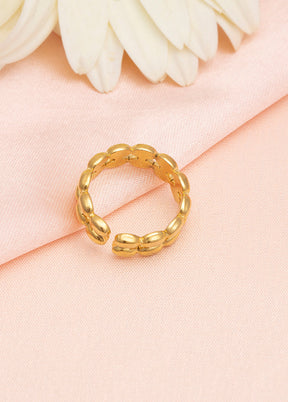 Golden Stainless Steel Ring - Indian Silk House Agencies