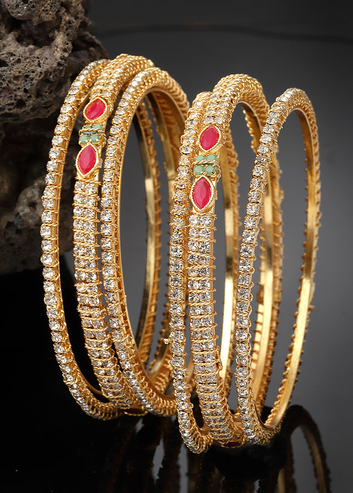 Multicolor Alloy Glossy Bangles