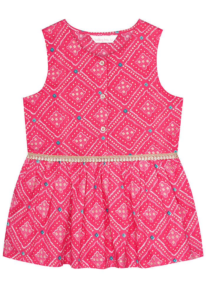 Pink Cotton Ethnic Wear Set