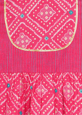 Pink Cotton Ethnic Wear Set