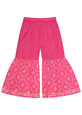 Pink Cotton Ethnic Wear Set