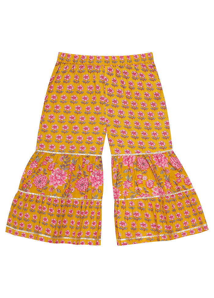 Yellow Cotton Ethnic Wear Set