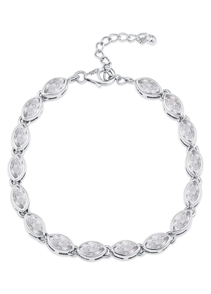 925 Sterling Silver Glossy Bracelet