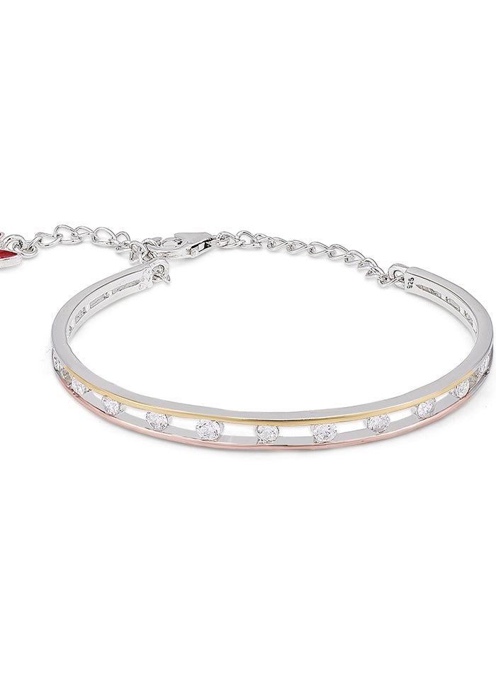 925 Sterling Silver Glossy Bracelet