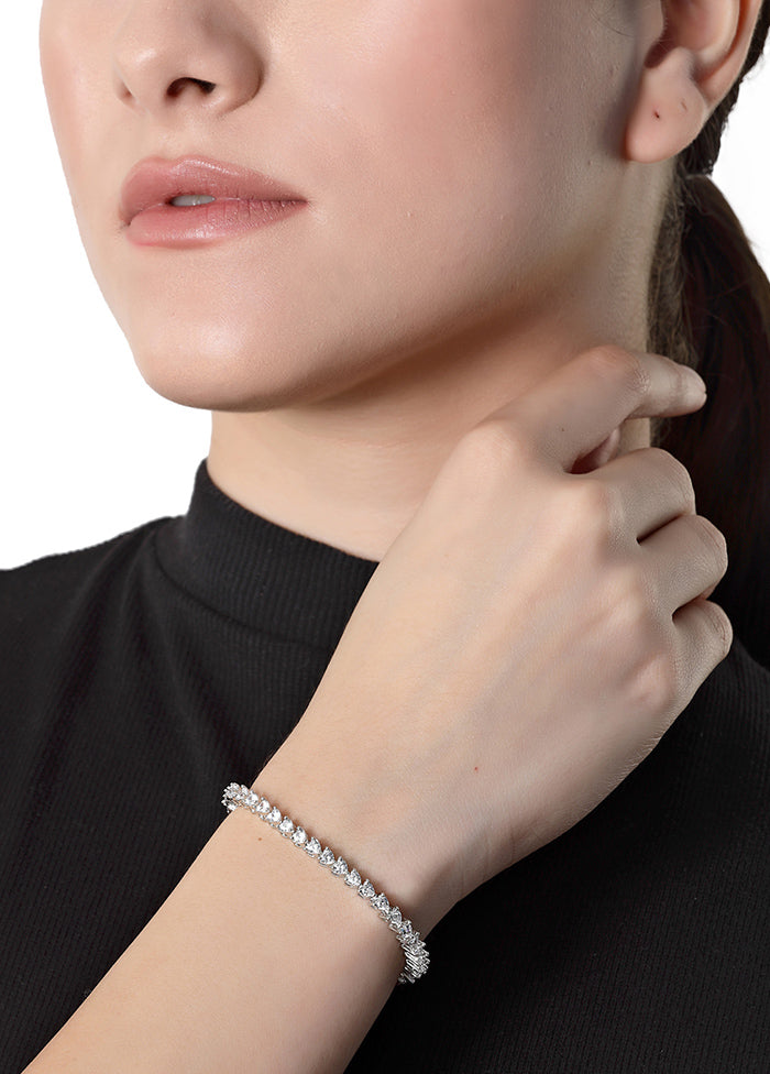 925 Sterling Silver Glossy Bracelet