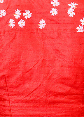 Red Silk Designer Blouse - Indian Silk House Agencies