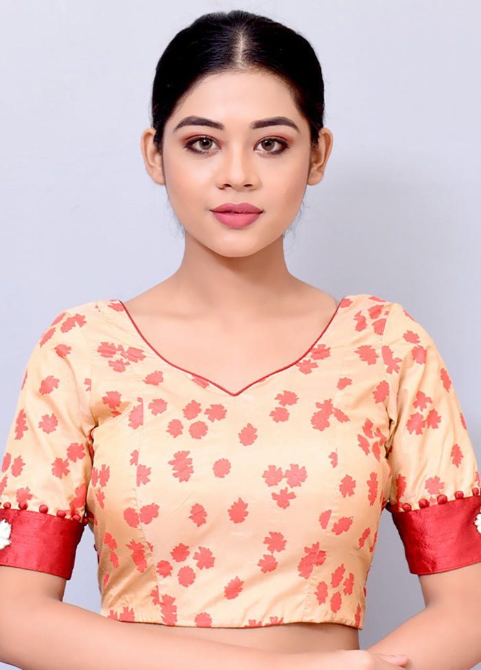 Light Yellow Silk Designer Blouse - Indian Silk House Agencies