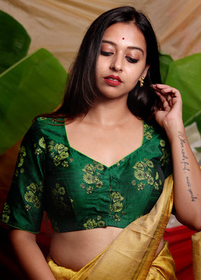 Green Silk Designer Blouse - Indian Silk House Agencies