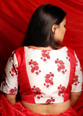 Red Silk Designer Blouse - Indian Silk House Agencies