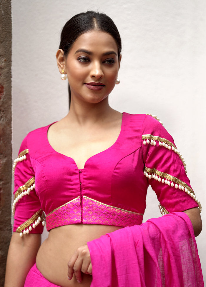 Pink Rebella Designer Blouse - Indian Silk House Agencies