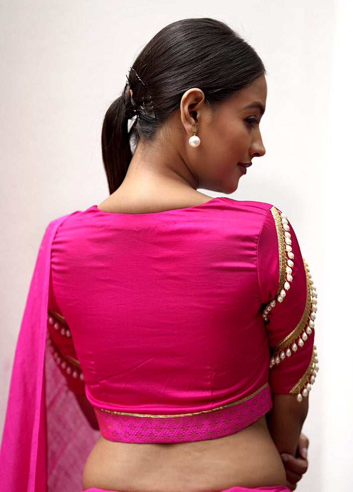 Pink Rebella Designer Blouse - Indian Silk House Agencies