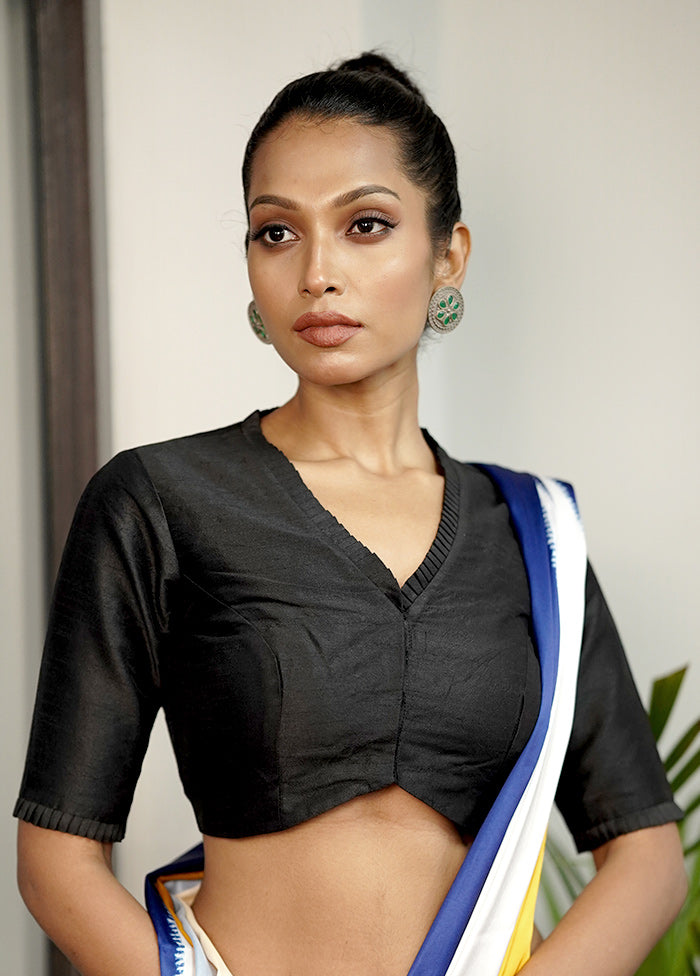 Black Dupion Silk Designer Blouse