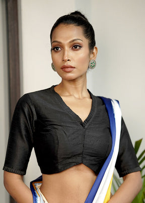Black Dupion Silk Designer Blouse