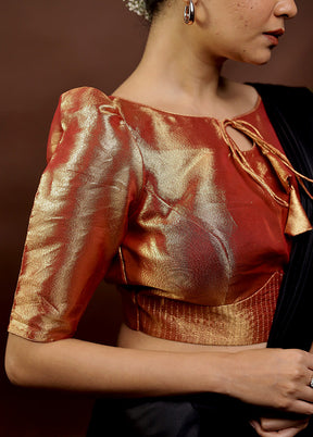 Copper Tissue Designer Blouse