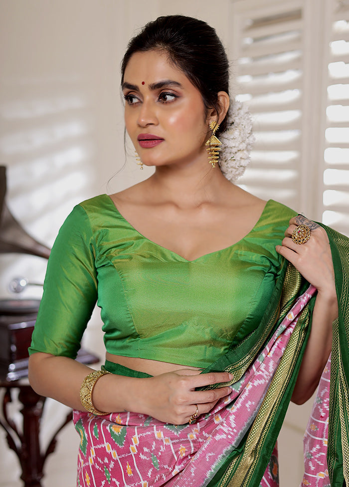 Green Silk Designer Blouse - Indian Silk House Agencies