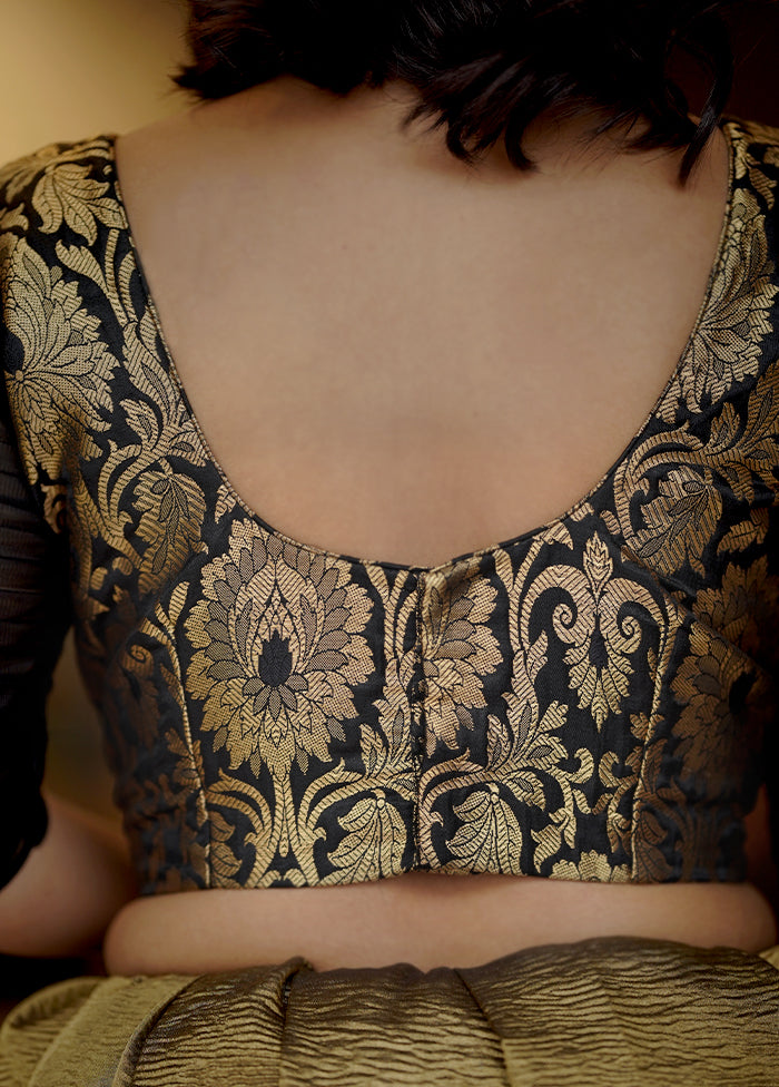 Black Brocade  Designer Blouse