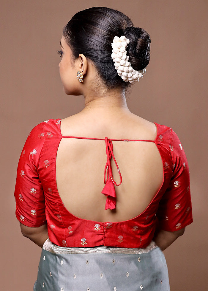 Red Brocade Designer Blouse