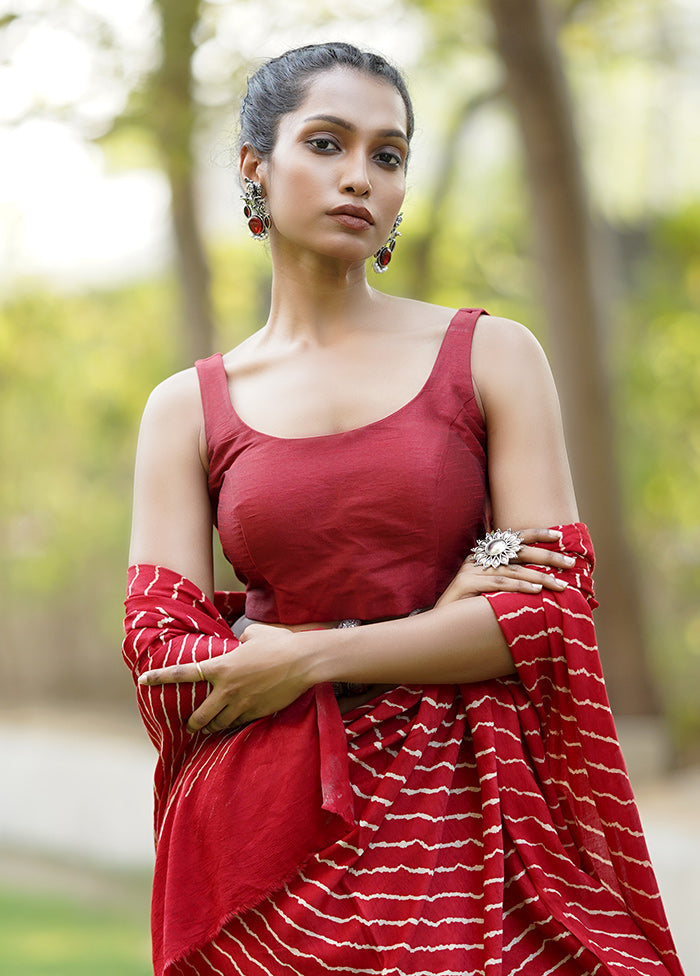 Maroon Dupion Silk Designer Blouse