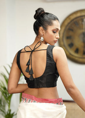 Black Dupion Silk Designer Blouse