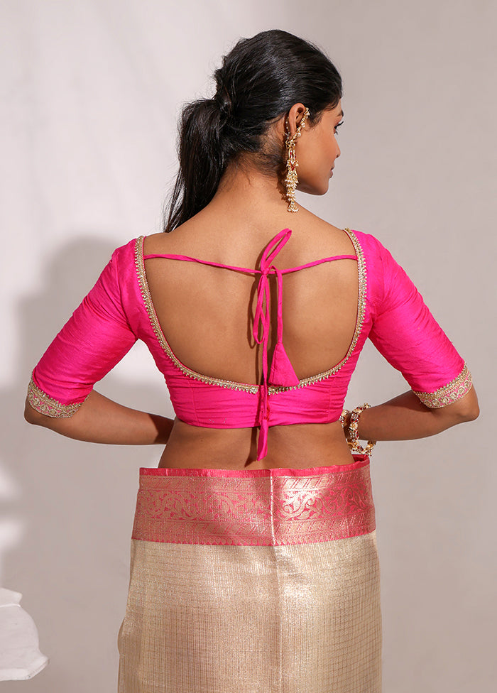 Rani Pink  Sweetheart Neck Designer Blouse