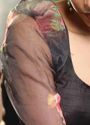 Black Organza Designer Blouse