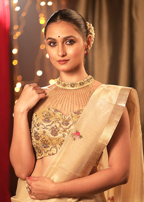 Gold Net Designer Blouse